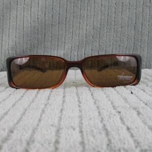 New Divine Eyewear Nice Brown Fade/Polarized Amber Sunglasses Women's NWT